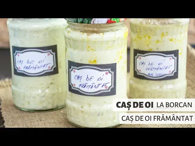 Video thumbnail for Caș de oi la borcan. Caș frământat | Bucate Aromate