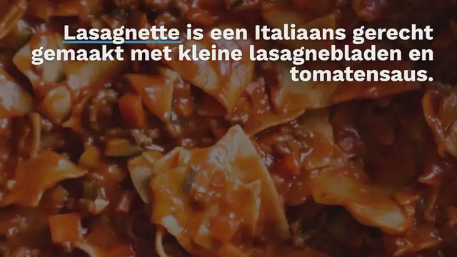 Video thumbnail for Lasagnette maken zonder oven
