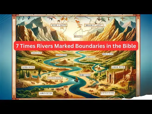 Video thumbnail for 7 Times Rivers Marked Boundaries in the Bible