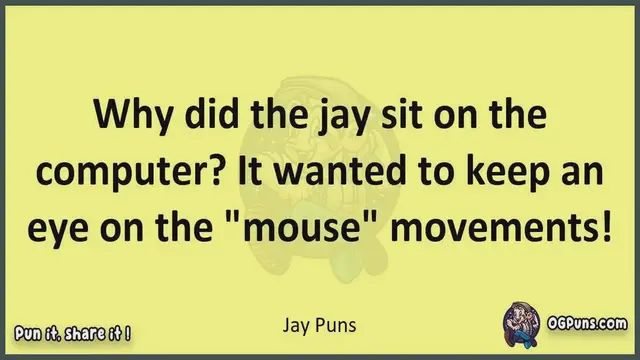 Video thumbnail for Jay - Jokes, Puns, Wordplays, and Laughter