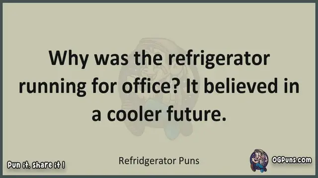 Video thumbnail for Refridgerator - Jokes, Puns, Wordplays, and Laughter