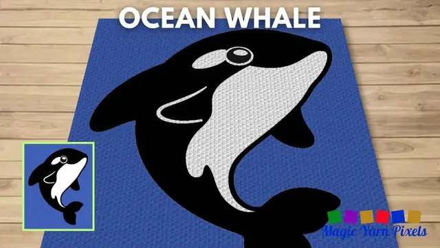 Video thumbnail for FREE GRAPH Ocean  Whale C2C & Tapestry Crochet Pattern | Magic Yarn Pixels