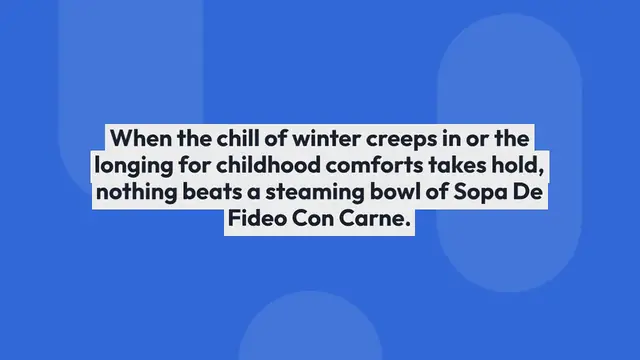 Video thumbnail for Sopa De Fideo Con Carne