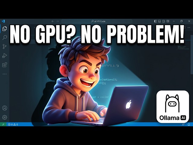 Video thumbnail for Run ANY AI Model on Your Machine WITHOUT a GPU! (Ollama Cloud)