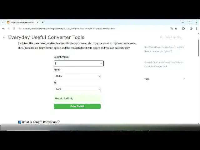 'Video thumbnail for 📏Free Online Calculator- cm to feet and inches to feet!'