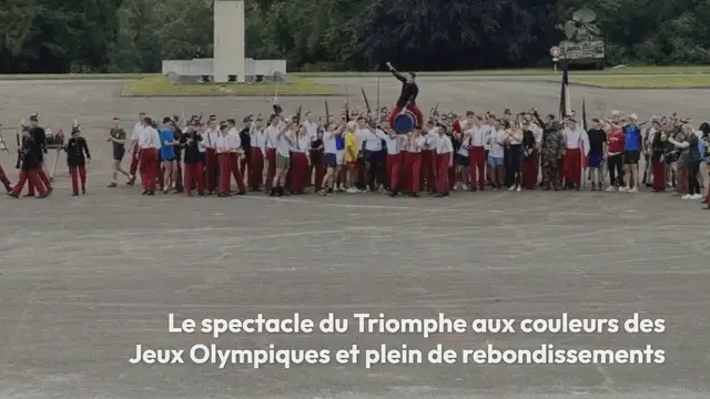 'Video thumbnail for Guer. Le spectacle du Triomphe aux couleurs des Jeux Olympiques et plein de rebondissements'