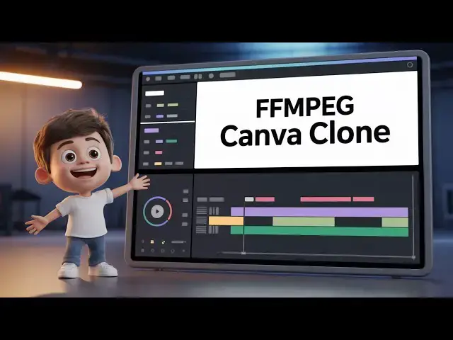 Video thumbnail for Build a Next.js Canva Clone Browser Video Editor With FFMPEG WASM + WebRTC Screen Recorder in TS