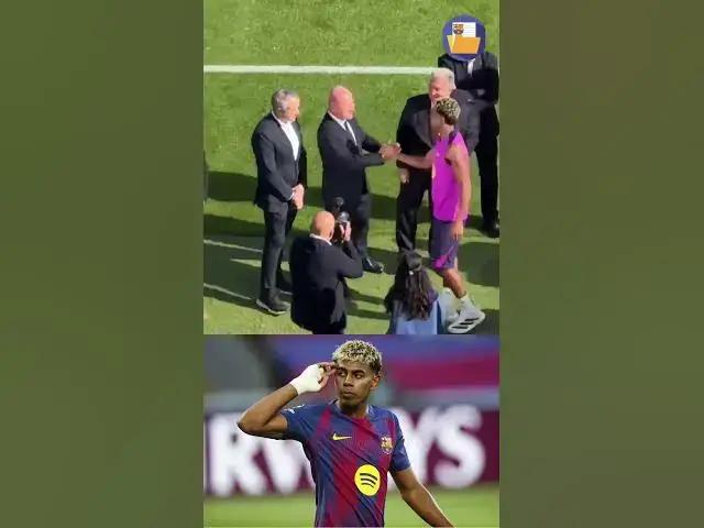 Video thumbnail for 😍😍 El abrazo entre Lamine y Laporta en el Camp Nou #fcbarcelona #lamineyamal #laporta