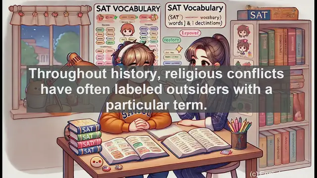 Video thumbnail for 5000 Must Know SAT Vocabulary - Understanding 'Infidel': Religious Term's Meaning and History