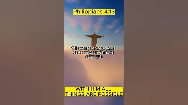 Video thumbnail for 1111 GOD'S ASSURANCE FOR YOU: Philippians 4:l13 (WITH HIM ALL THINGS ARE POSSIBLE)