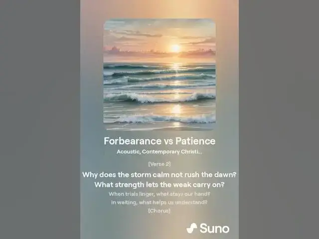 Video thumbnail for Forbearance and Patience: A Song of Surrender
