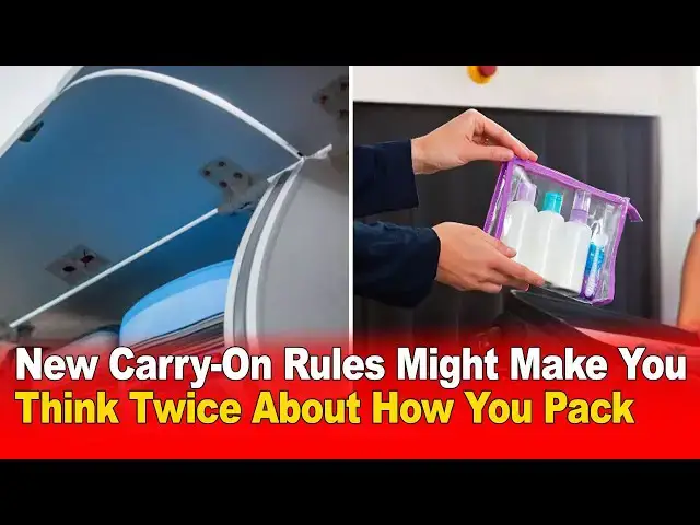Video thumbnail for New Carry-On Rules Might Make You Think Twice About How You Pack ✈️🧳