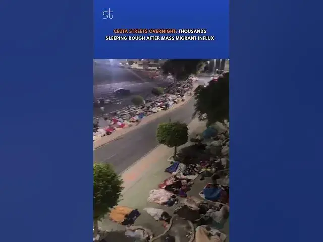 Video thumbnail for Ceuta Streets Overnight: Thousands Sleeping Rough After Mass Migrant Influx