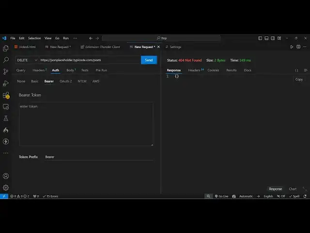 Video thumbnail for The Ultimate Postman Alternative Thunder Client in VS Code to Test REST APIs Easily