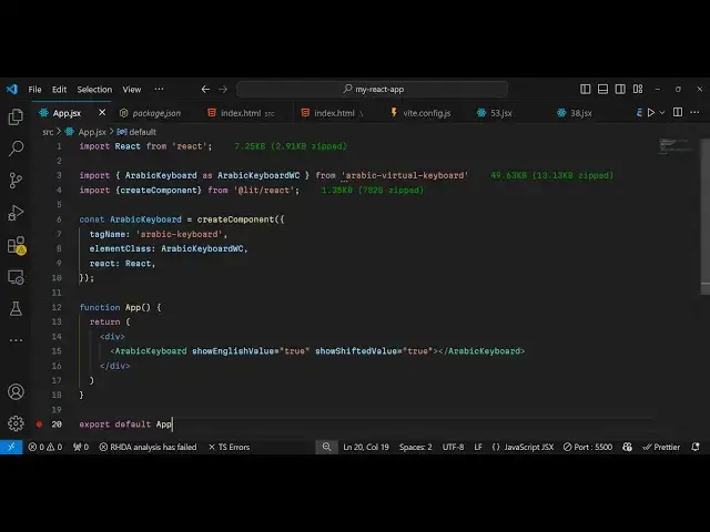 Video thumbnail for React.js Tutorial to Show Arabic Virtual Keyboard Using arabic-virtual-keyboard in Browser Using JSX