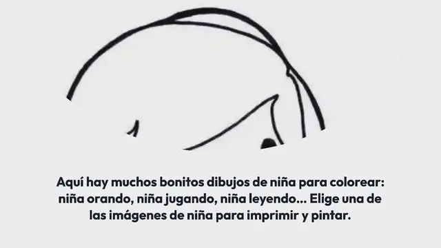 Video thumbnail for Dibujos de niña para colorear