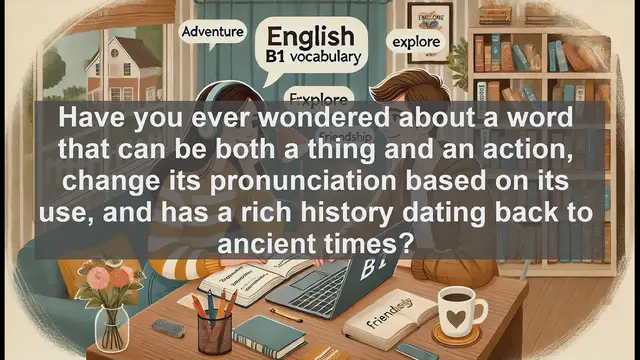 Video thumbnail for 2500 Must Know CEFR B1 Vocabulary - Record: A Versatile Word for B1 English Learners