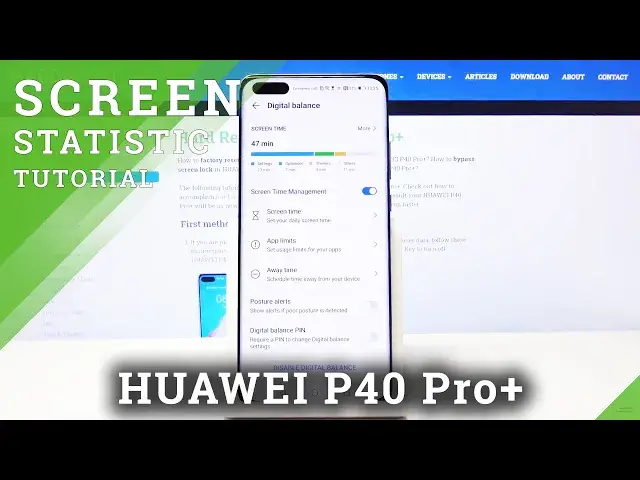 'Video thumbnail for How to Check Total Screen Time in HUAWEI P40 Pro+ – Find Screen Info'
