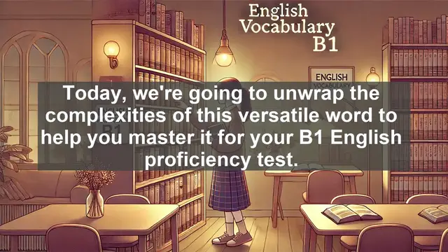 Video thumbnail for 2500 Must Know CEFR B1 Vocabulary - Mastering the Word 'Present' for B1 English Tests
