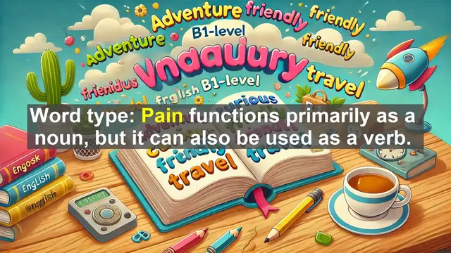 Video thumbnail for 2500 Must Know CEFR B1 Vocabulary - Pain: More Than Just a Feeling - Exploring Its Meaning and Usage