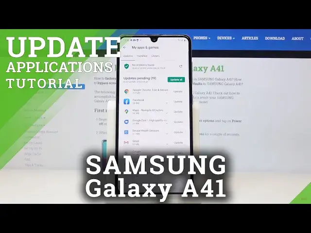 'Video thumbnail for How to Update Apps in SAMSUNG Galaxy A41 – Install Latest App Version'