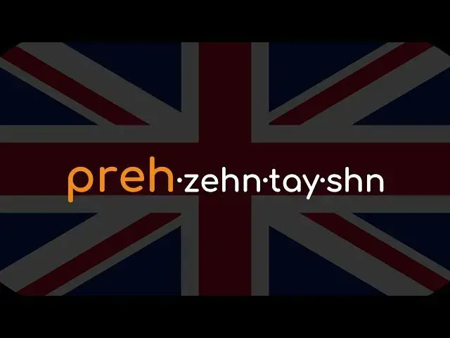 Video thumbnail for Comment prononcer « presentation » en anglais