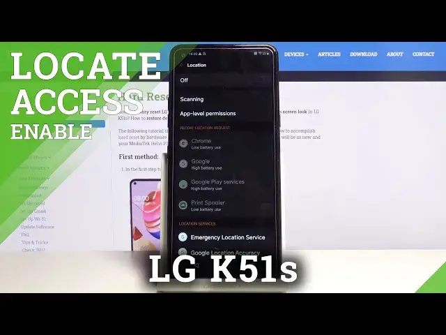 'Video thumbnail for How to Turn Off Device’s Location in LG K51s – Disable Location Feature'