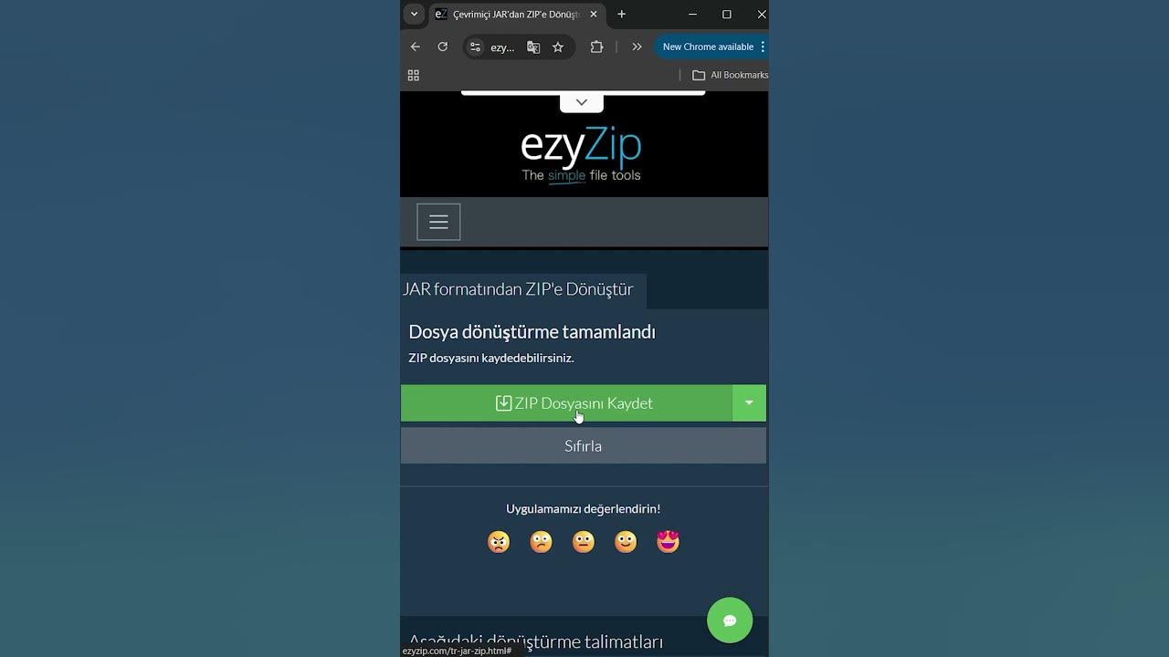 Video thumbnail for 📦 Tarayıcınızda JAR Dosyalarını ZIP'e Dönüştürün | Yazılım Yüklemenize Gerek Yok