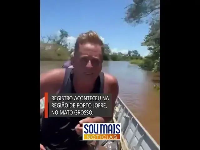 Video thumbnail for Cantor Leonardo dá de cara com onça-pintada em viagem ao Pantanal