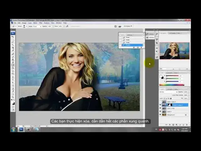 Video thumbnail for Làm thể nào để ghép các chi tiết nhỏ trên Photoshop bằng công cụ trộn layer