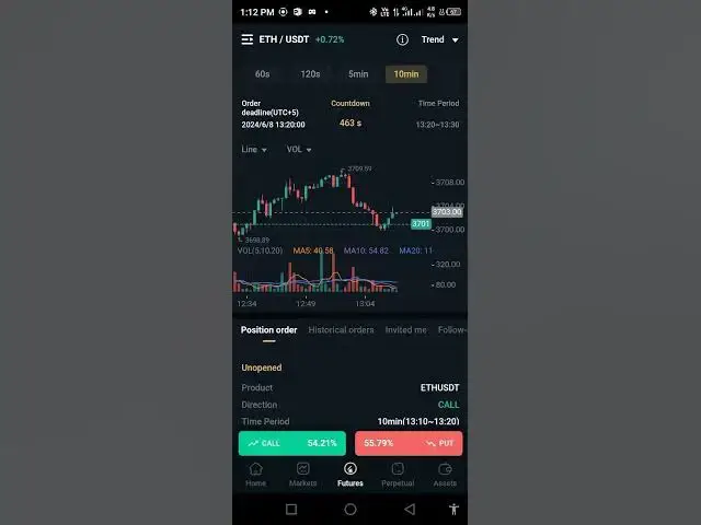 'Video thumbnail for ETH Live Trading by Following Signals And winning Results 💯'