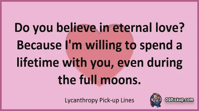 Video thumbnail for Lycanthropy - Pickup-Lines & Rizz for Him & for Her