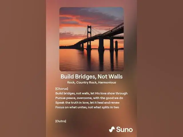 Video thumbnail for Build Bridges, Not Walls: Gospel Song