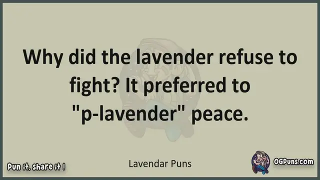 Video thumbnail for Lavendar - Jokes, Puns, Wordplays, and Laughter
