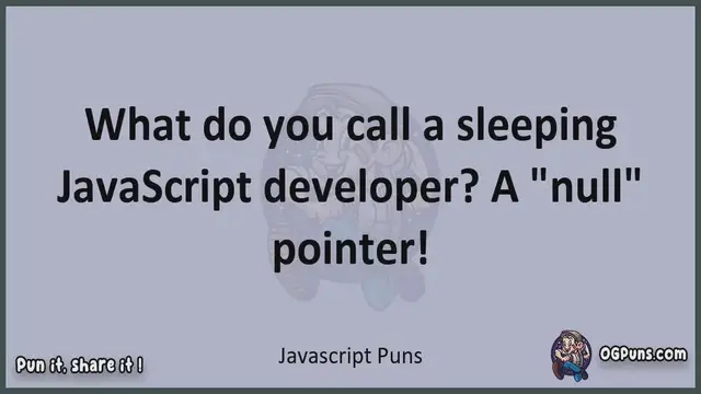 Video thumbnail for Javascript - Jokes, Puns, Wordplays, and Laughter