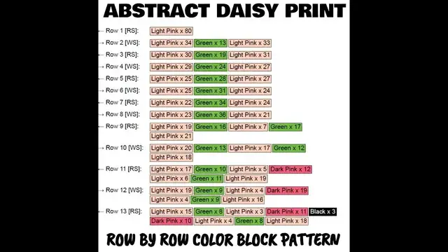 Video thumbnail for Abstract Daisy Print C2C & Tapestry Crochet Pattern & Chart | Magic Yarn Pixels