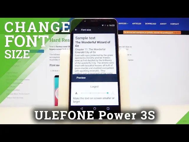 'Video thumbnail for How to Change Font Size in ULEFONE Power 3S – Font Settings'