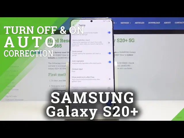 'Video thumbnail for How to Switch On SwiftKey Autocorrection in SAMSUNG Galaxy S20+ - Activate Predicting Words'