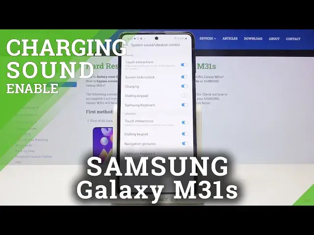 'Video thumbnail for How to Activate Changing Sounds on SAMSUNG Galaxy M31s – Turn On Charging Sounds'