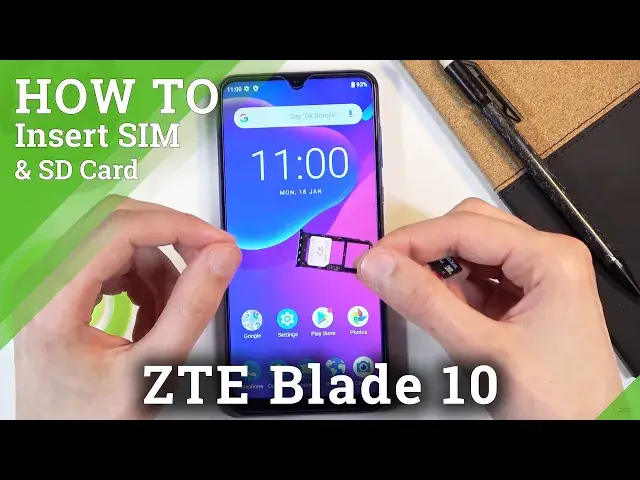 Video thumbnail for How to Insert Nano SIM and Micro SD into ZTE Blade 10 – Input SIM and SD Cards