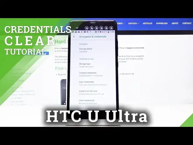 Video thumbnail for How to Clear Credentials in HTC  U Ultra – Remove Certificates