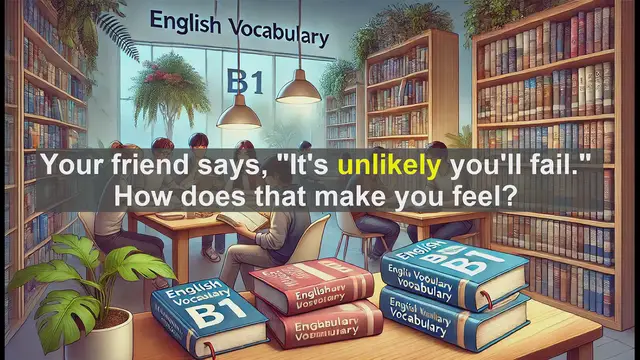 Video thumbnail for 2500 Must Know CEFR B1 Vocabulary - Understanding 'Unlikely': Expressing Probability in English