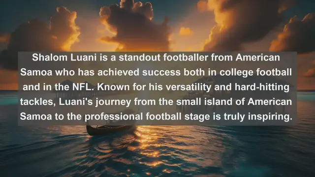 Video thumbnail for Rising Stars: Top 10 Famous Football Players in American Samoa