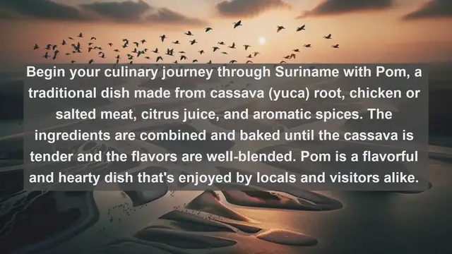 Video thumbnail for Culinary Wonders of Suriname: Top 10 Must-Try Surinamese Dishes!