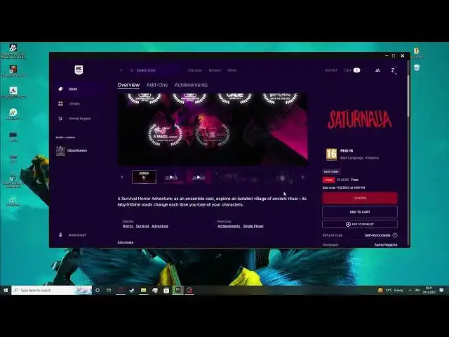 Video thumbnail for How To Claim Saturnalia For Free On Epic Games Store