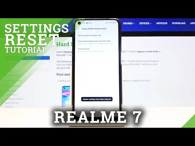 Video thumbnail for How to Reset System Settings on REALME 7 – Restore Default Settings