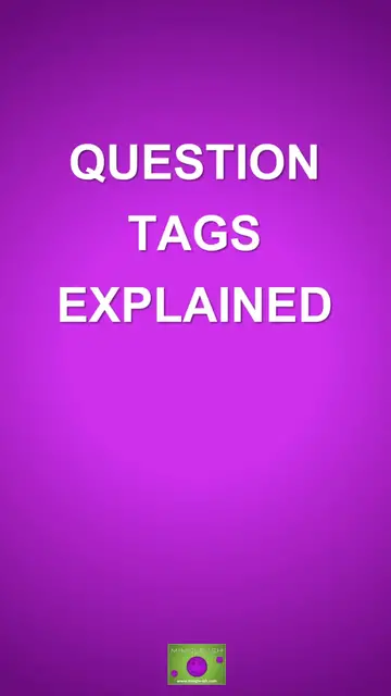 'Video thumbnail for Question Tags Explained'