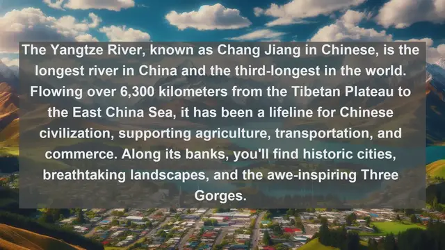 Video thumbnail for Exploring China's Natural Wonders: Top 10 Famous Rivers You Must See