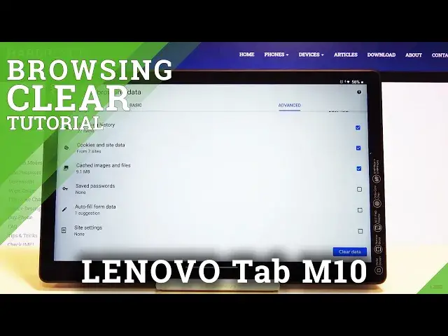 'Video thumbnail for How to Clear Browsing Data in LENOVO Tab M10 – Remove Browsing History'