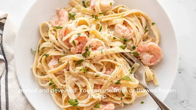 Video thumbnail for Shrimp alfredo recipe